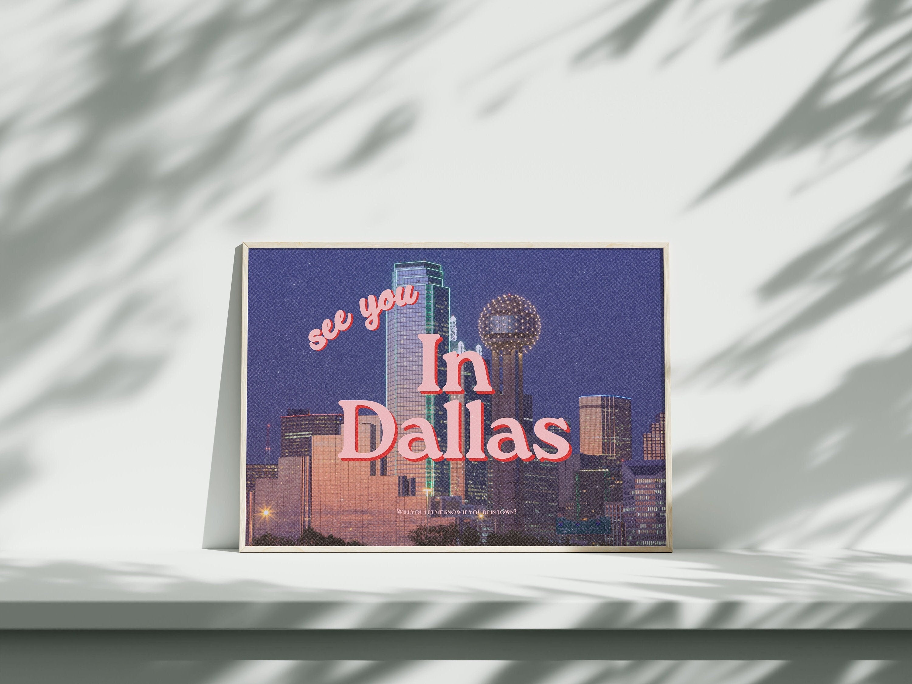 Texas Art Prints, Dallas Wall Art, Retro Prints, Photo Art Print, Preppy Art, Trendy Art Print, Dallas Posters, Dallas Trendy Art