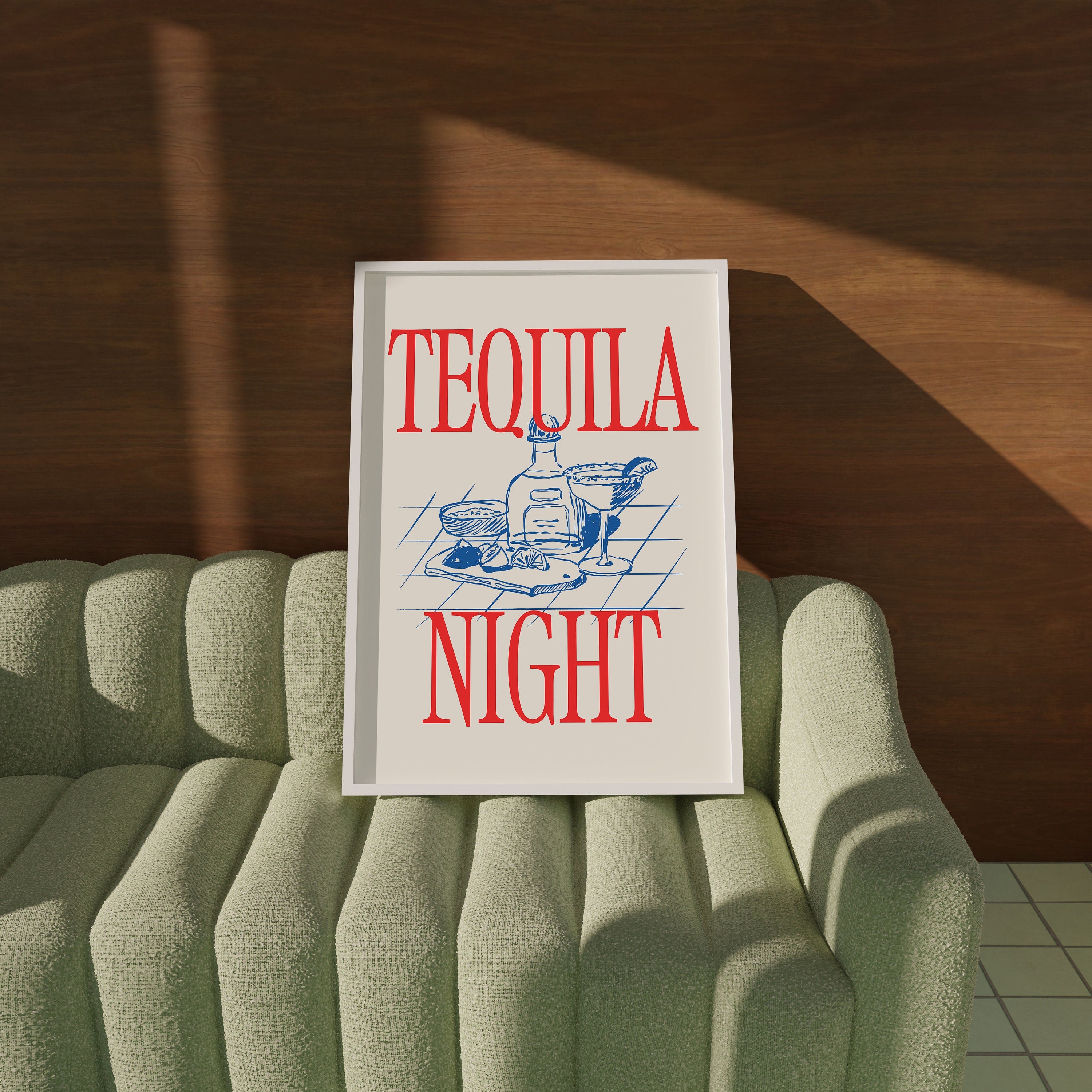 Bar Art Print, Liquor Poster, Tequila Night Print, Cute Bar Cart Art, Wall Art, Tequila Poster, Tequila Print, Digital Download, Bar Art