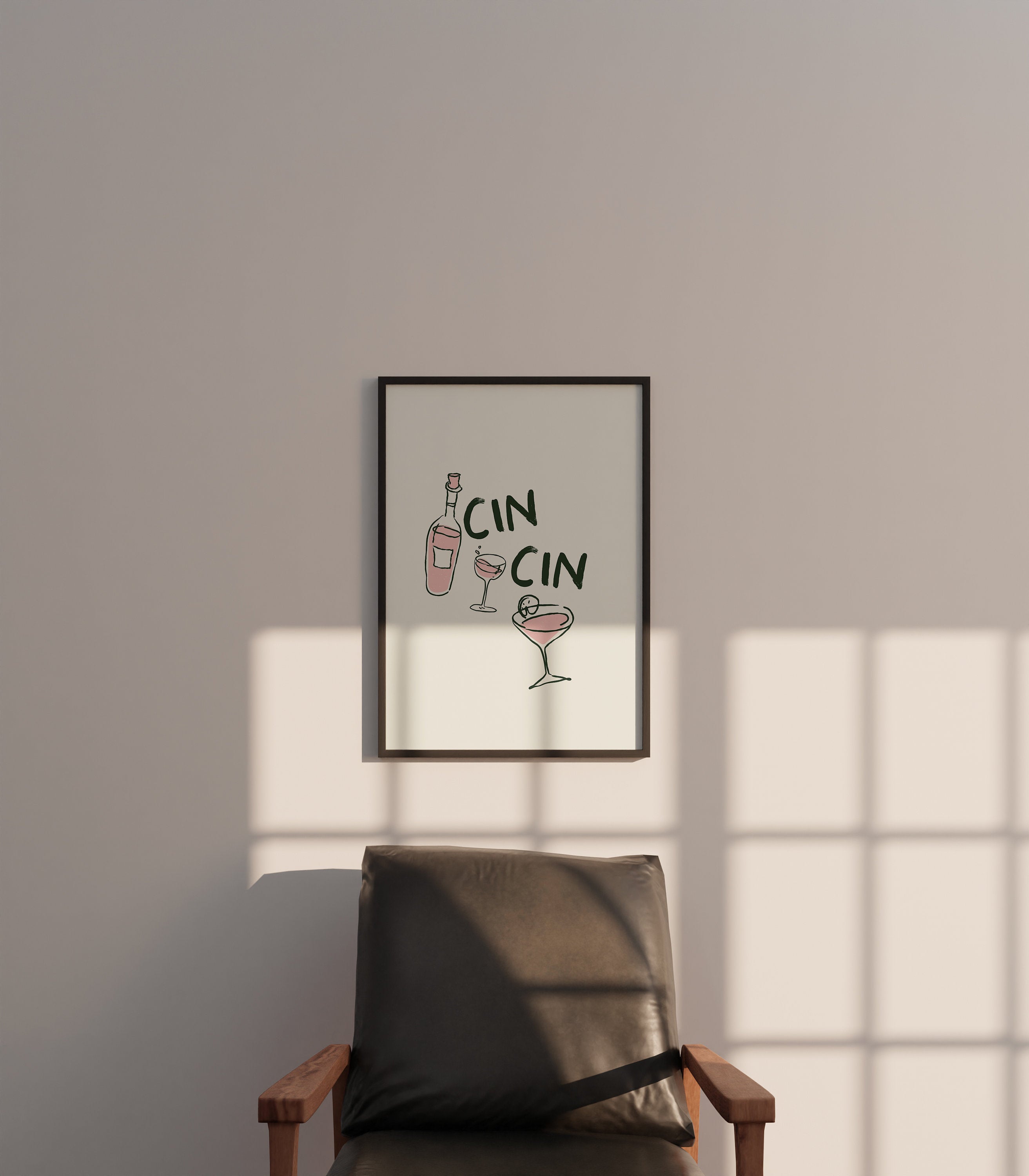 Cin Cin Wall Art Download, Scribbled Cheers Print, Modern Kitchen Printables, Bar Cart Prints , Black Beige Art, Trendy Wine Lover Gift