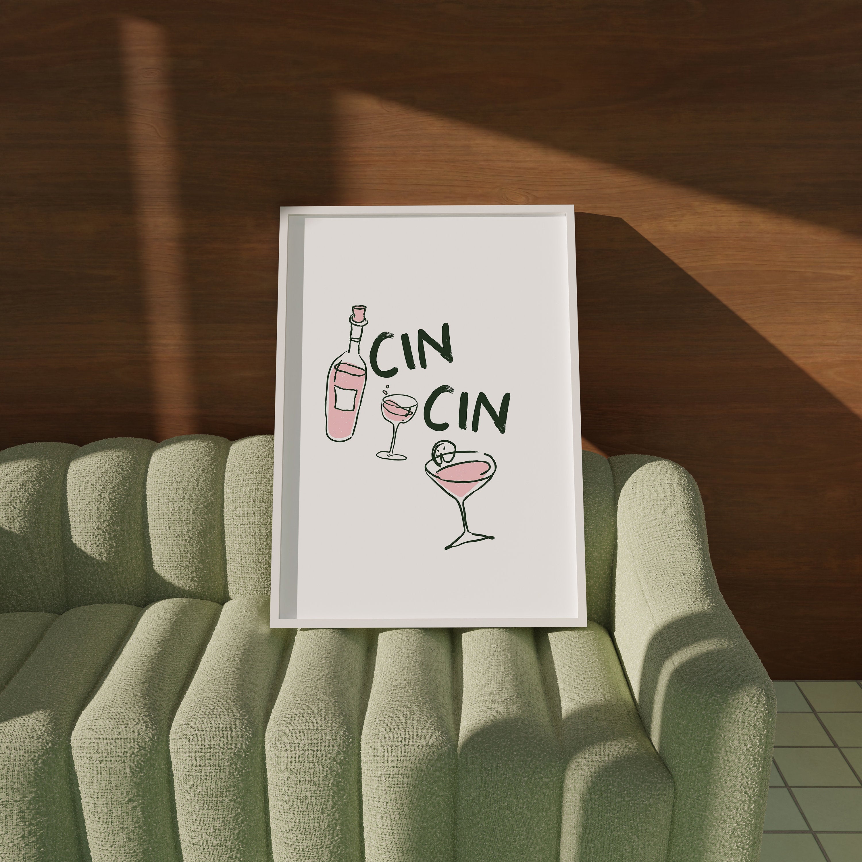 Cin Cin Wall Art Download, Scribbled Cheers Print, Modern Kitchen Printables, Bar Cart Prints , Black Beige Art, Trendy Wine Lover Gift