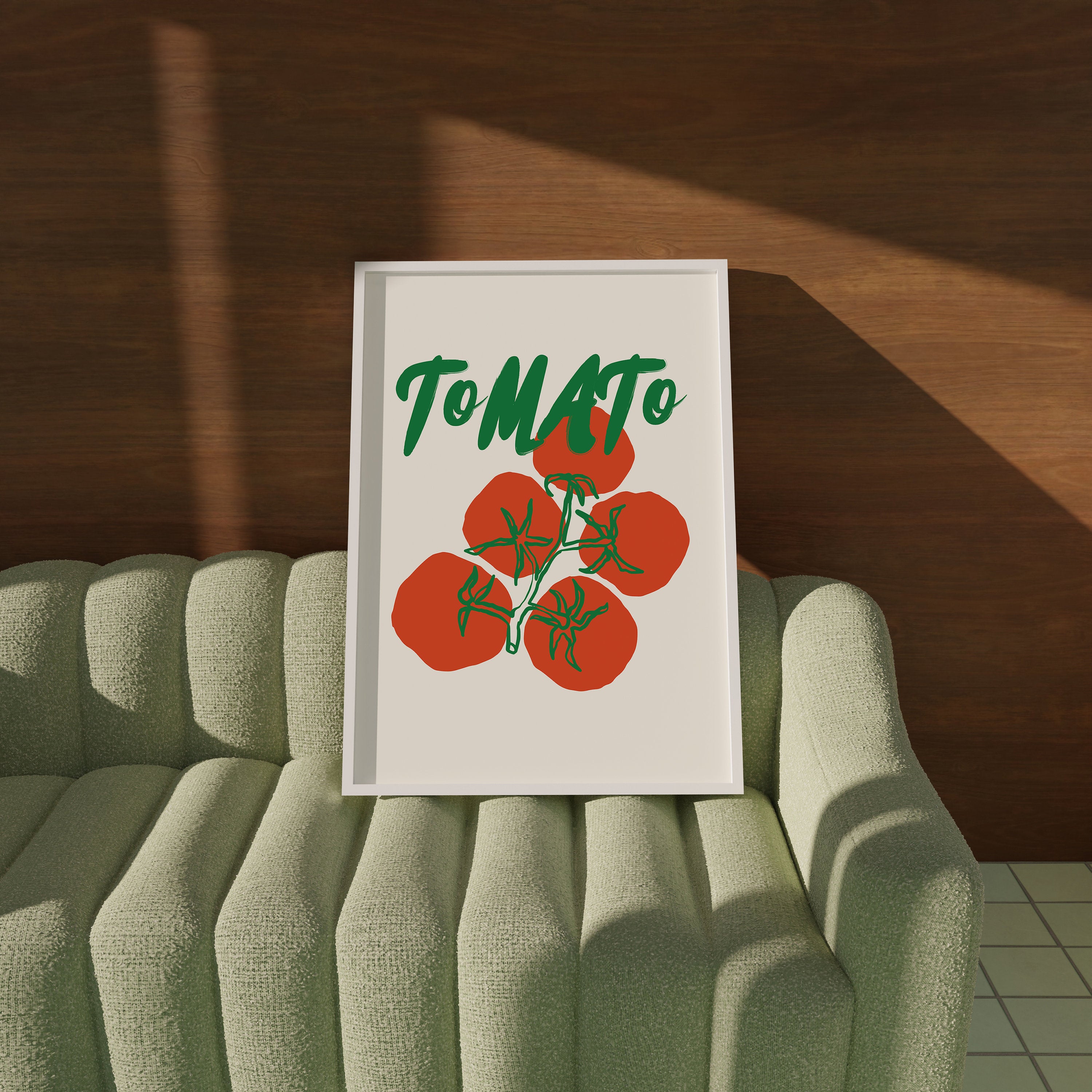 Kitchen Wall Art, Digital Food Art Print, Digital Download, Trendy Kitchen Art, Tomatoes Art, Tomato Art Print, Kitchen Print, Tomato Poster